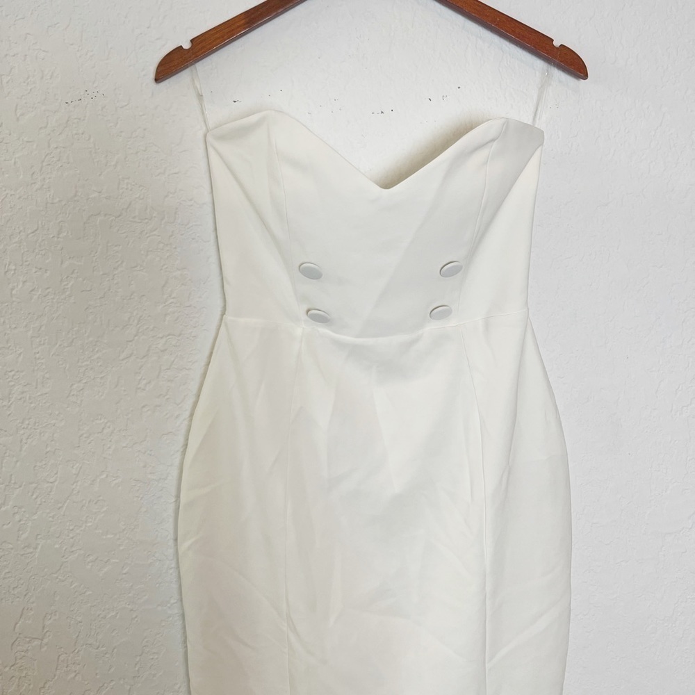 Nookie Solid Bella Strapless Side Slit Jersey Mid… - image 4